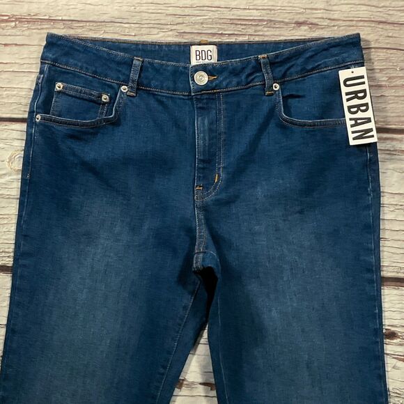 BDG Womens Jeans sz 12 W31 new nwt $89 Dark Wash Flare x32" Cotton Denim Stretch - Picture 4 of 10